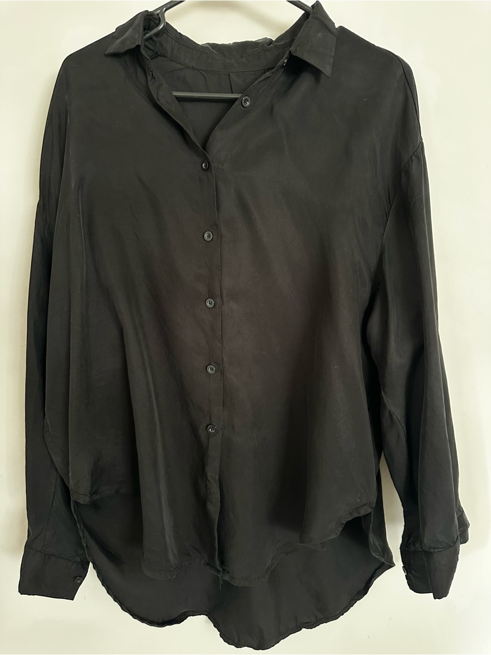 ZYIA Black Button-Down Shirt